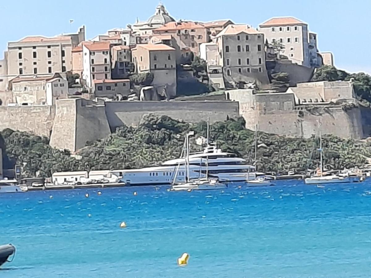 residence caroline calvi direct plage Exterior foto